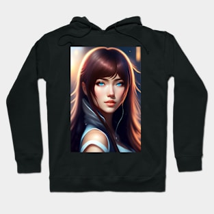 Beautiful Blue-eye Anime Hoodie